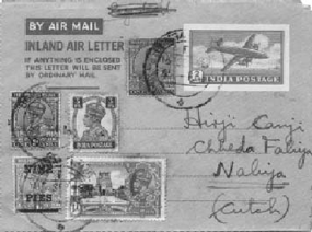 Inland Letter. Courtsey http://www.stampsofindia.com